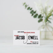 Carte De Visite Service de guide de la pêche de Jacob (Debout devant)