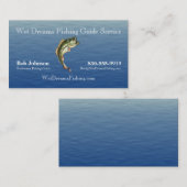 Carte De Visite Service de guide de pêche (Devant / Derrière)