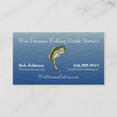 Carte De Visite Service de guide de pêche (Devant)