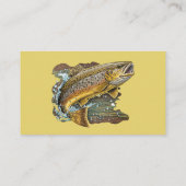 Carte De Visite Service de guide de pêche aérienne (Dos)