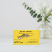 Carte De Visite Service de guide de pêche aérienne (Debout devant)