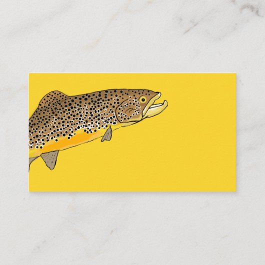 Carte De Visite Service de guide de pêche aérienne (Dos)