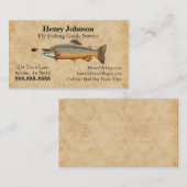 Carte De Visite Service de guide de pêche aérienne (Devant / Derrière)