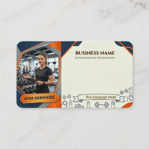 Carte De Visite Service de gym