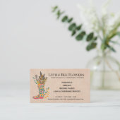 Carte De Visite Service de jardinage des fleurs (Debout devant)