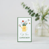 Carte De Visite Service de jardinier (Debout devant)