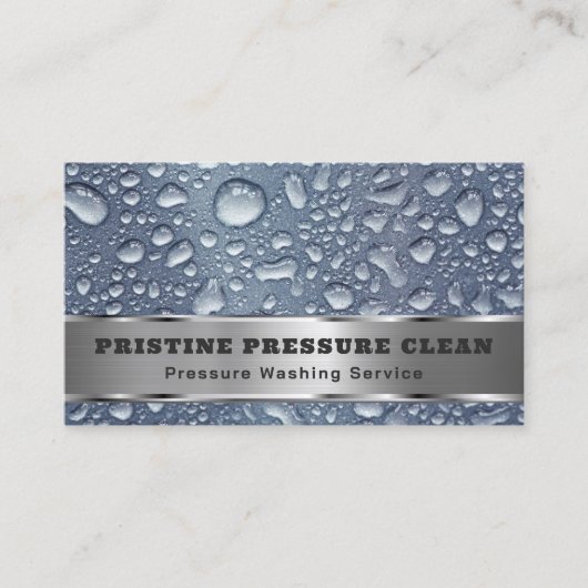 Carte De Visite Service de lavage de pression (Devant)
