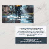 Carte De Visite Service de lavage de pression Maison Nettoyeur ext (Devant / Derrière)