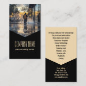 Carte De Visite Service de lavage de pression Maison Nettoyeur ext (Devant / Derrière)