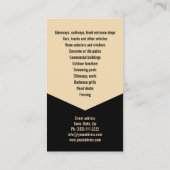 Carte De Visite Service de lavage de pression Maison Nettoyeur ext (Dos)