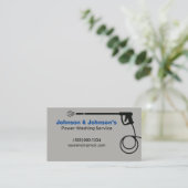 Carte De Visite Service de lavage de pression professionnel (Debout devant)