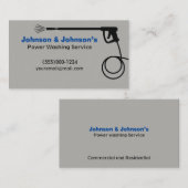 Carte De Visite Service de lavage de pression professionnel (Devant / Derrière)
