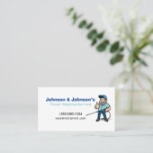 Carte De Visite Service de lavage de pression professionnel (Debout devant)