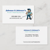 Carte De Visite Service de lavage de pression professionnel (Devant / Derrière)