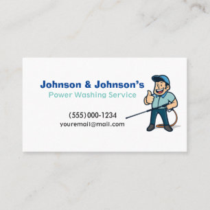 Carte De Visite Service de lavage de pression professionnel