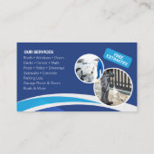 Carte De Visite Service de lavage sous pression Nettoyage de la ma (Dos)