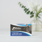 Carte De Visite Service de lavage sous pression Nettoyage de la ma (Debout devant)