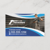 Carte De Visite Service de lavage sous pression Nettoyage de la ma (Devant)