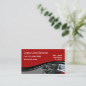 Carte De Visite Service de limousine chic (Debout devant)