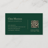 Carte De Visite Service de Limousine Premium Moderne (Dos)