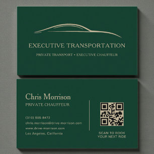 Carte De Visite Service de Limousine Premium Moderne