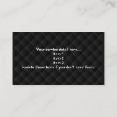 Carte De Visite Service de limousine professionnel (Dos)