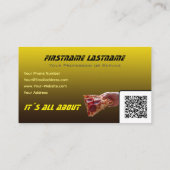 Carte De Visite Service de livraison de pizza comme taxi de pizza (Dos)