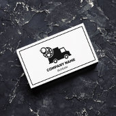 Carte De Visite Service de livraison Modern Black & White Professi