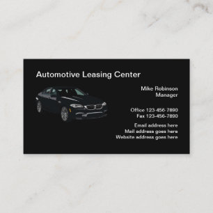 Carte De Visite Service de location automobile