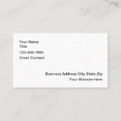 Carte De Visite Service De Location De Construction Big Rig (Dos)