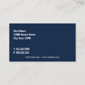 Carte De Visite Service de location de voitures (Dos)