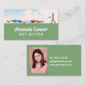 Carte De Visite Service de marche pour chien de garde (Devant / Derrière)