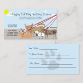Carte De Visite Service de marche pour chiens professionnels Affai (Devant / Derrière)