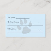 Carte De Visite Service de marche pour chiens professionnels Affai (Dos)