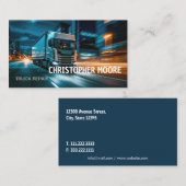 Carte De Visite Service de mécanicien de camion (Devant / Derrière)