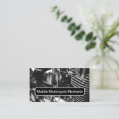 Carte De Visite Service de mécanicien mobile pour motos (Debout devant)
