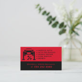 Carte De Visite Service de mécanicien mobile professionnel de répa (Debout devant)