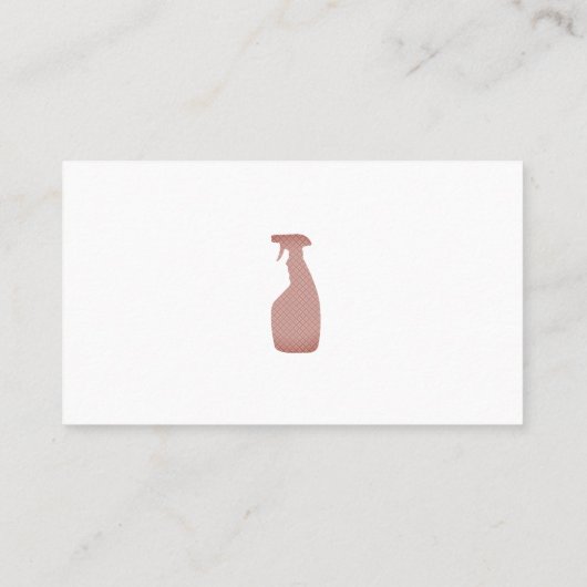 Carte De Visite Service de ménage (Dos)