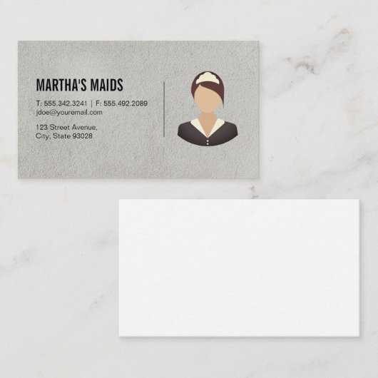 Carte De Visite Service de ménage (Devant / Derrière)