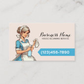 Carte De Visite Service de ménage de la maison Cartoon (Devant)