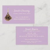 Carte De Visite Service de ménage de la maison de servante Janitor (Devant / Derrière)