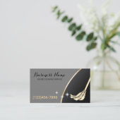 Carte De Visite Service de ménage de la maison Maid Service Gold P (Debout devant)