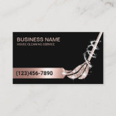Carte De Visite Service de ménage de la maison Rose Parties scinti (Devant)