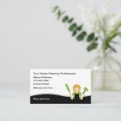 Carte De Visite Service de ménage de la maison tendance (Debout devant)