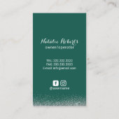 Carte De Visite Service de ménage de la maison verte moderne (Dos)