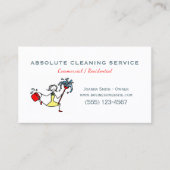 Carte De Visite Service de ménage de maison mignonne Professionnel (Devant)