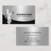 Carte De Visite Service de ménage de maison moderne Service de fem (Devant / Derrière)