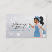 Carte De Visite Service de ménage de ménage professionnel (Dos)