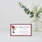 Carte De Visite Service de ménage des Parties scintillant de Bourg (Debout devant)