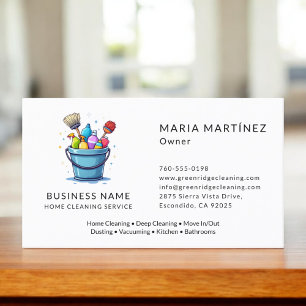 Carte De Visite Service de ménage domestique professionnel